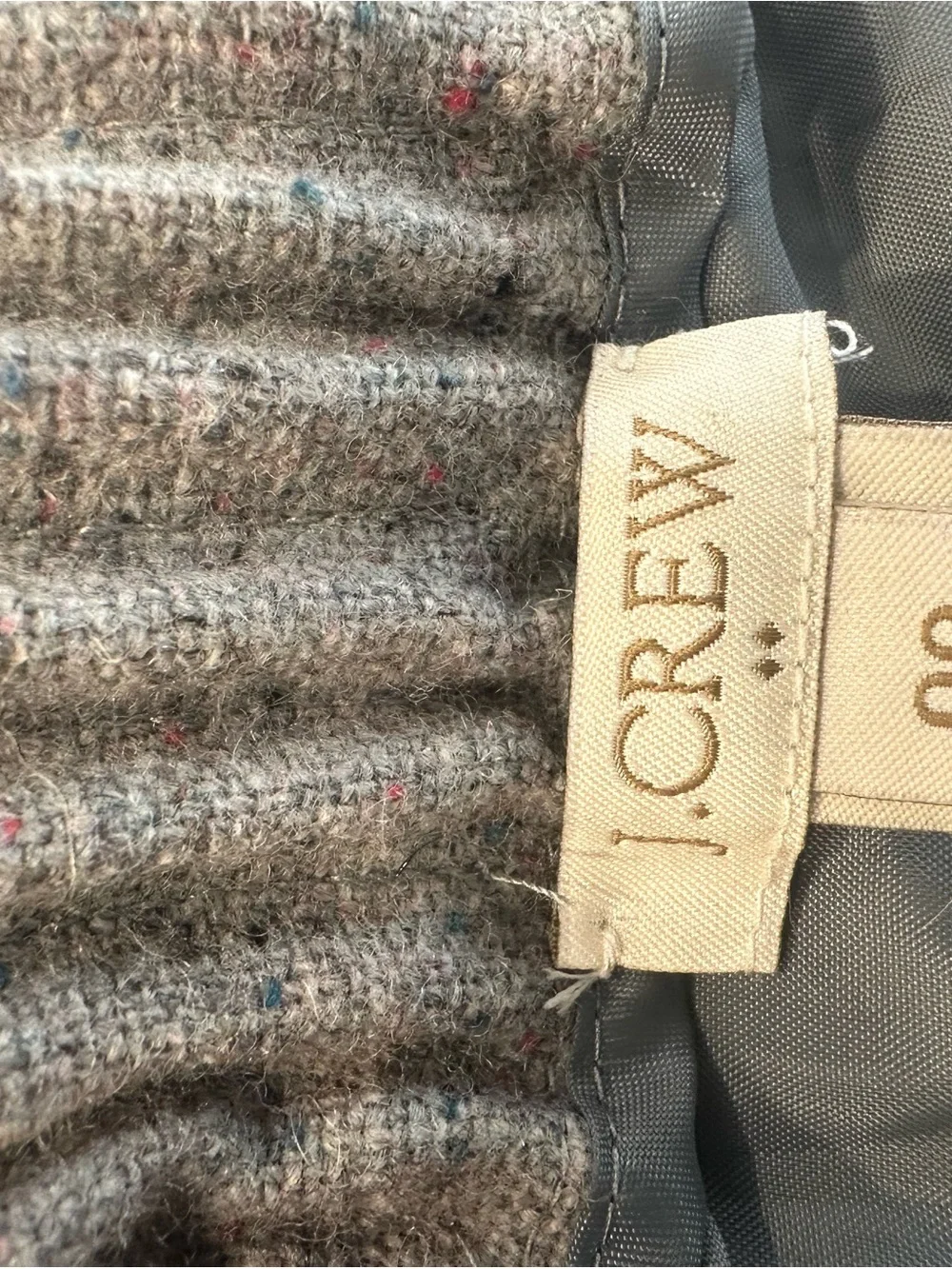 J. Crew tweed mini